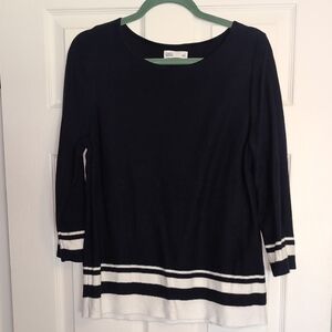 Croft & Barrow Navy Knit Sweater